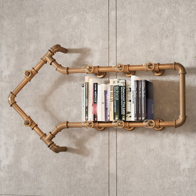 Industrial Wind Wall Hanging Bookshelf Storage Rack