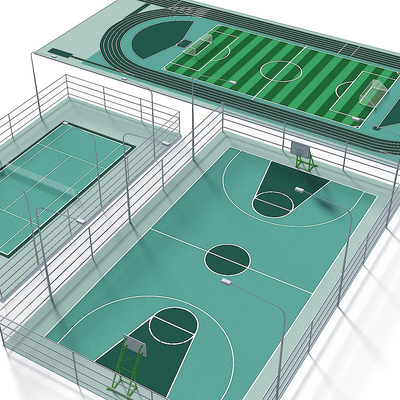 basketball court football field badminton court