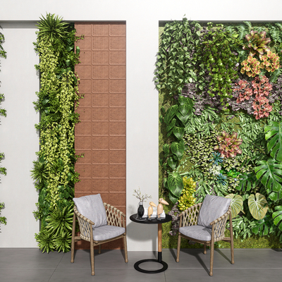 Green plant wall floral wall hanging plant wall