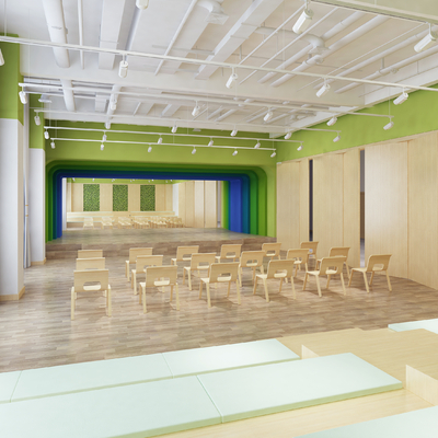 Kindergarten classroom dance room