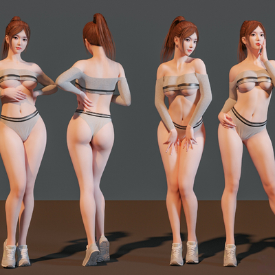 Beauty female model figure