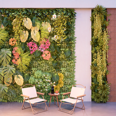 Green plant wall hanging plant wall moss wall