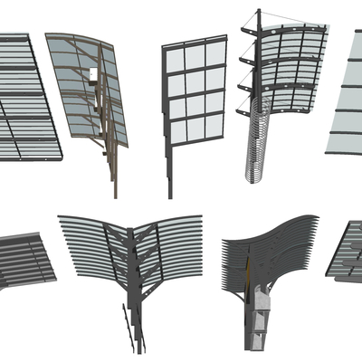 Modern steel structure canopy