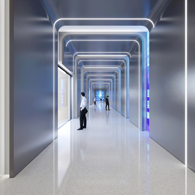 Modern Office Corridor