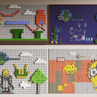 Modern Lego Toy Wall