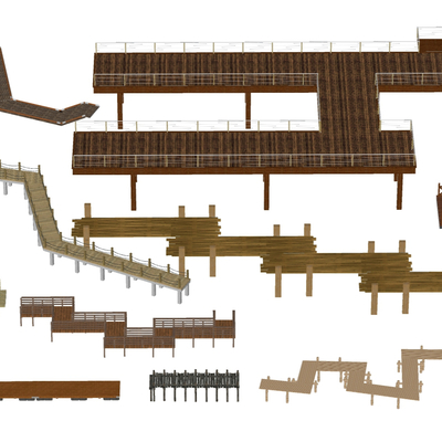 Plank road bridge wooden plank road wooden bridge sketch