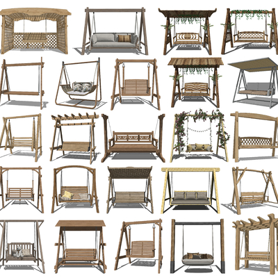 Outdoor swing rocking chair hanging chair