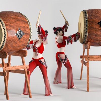 Guofeng Drum Beauty