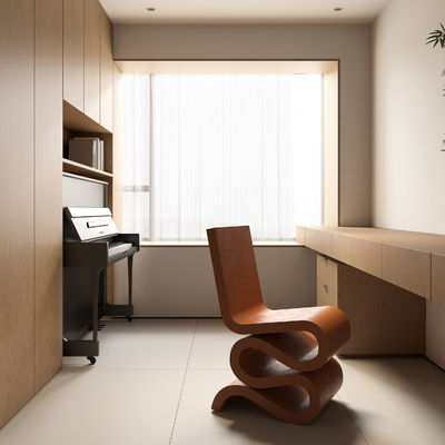 Minimalist Study Room