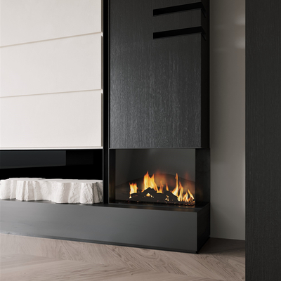 modern fireplace stove