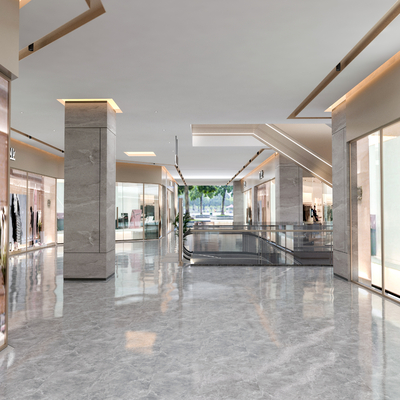 Mall aisle corridor