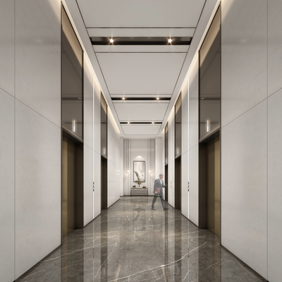 Office elevator hall