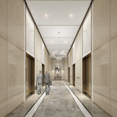 Office elevator hall