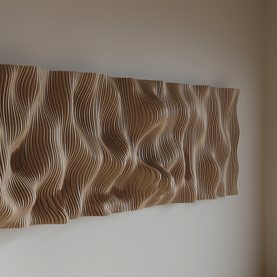 Modern corrugated board wall decoration