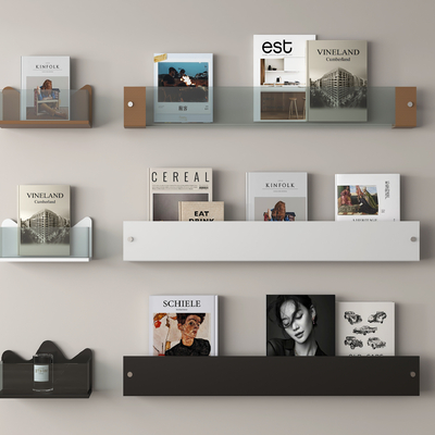 Wall-Hanging Bookshelf Books Magazines Newspapers and Periodicals Books