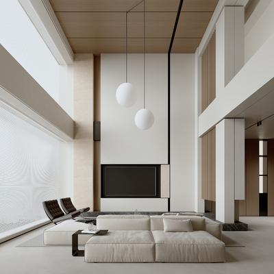 modern villa living room