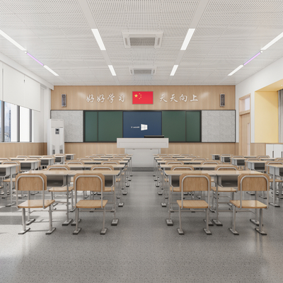 Modern Primary School Classroom Desks and Chairs