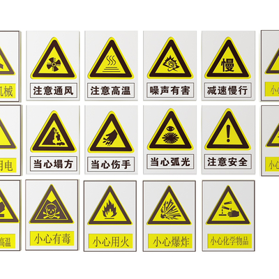 Factory Signs Safety Production Tips Warning Signs