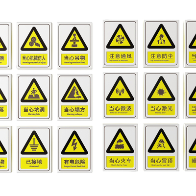 Factory Signs Safety Production Tips Warning Signs