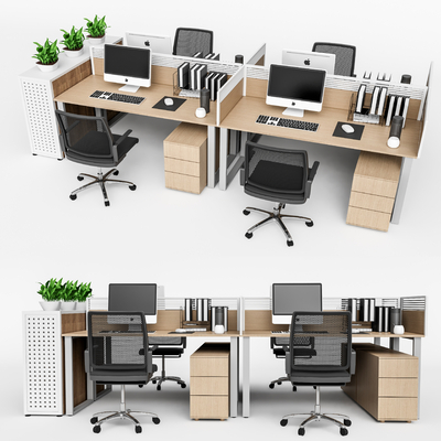 modern public office desk and chair