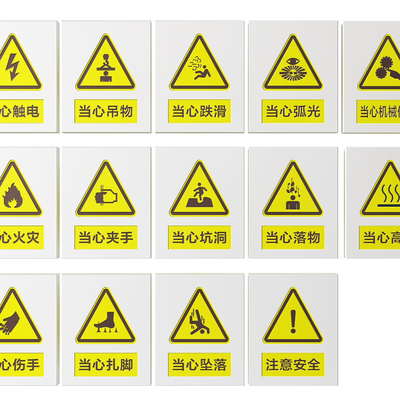 Factory Signs Safety Production Tips Warning Signs