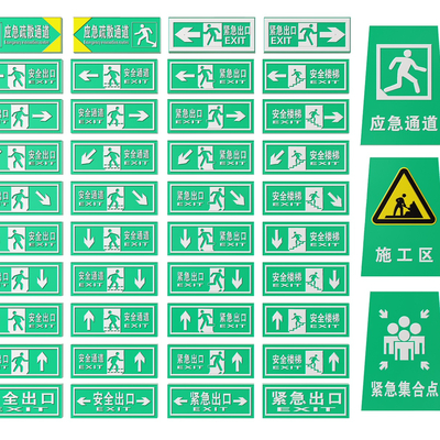 Exit Safety Signs and Placards