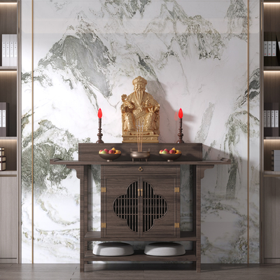 Neo-Chinese Style Shrine Shrine Cabinet