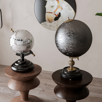 Modern Globe Ornaments