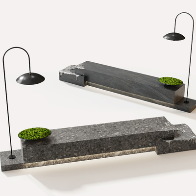 Modern Landscape Bench Stone Bench Casual Sitting