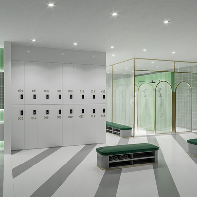 Gym locker room