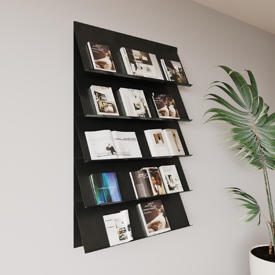 Modern wall-mounted bookshelf