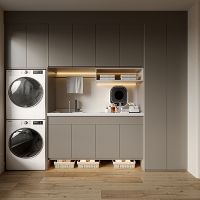 balcony Laundry Cabinet