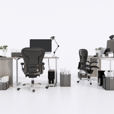 Modern Office Desk and Chair Staff Desk and Chair