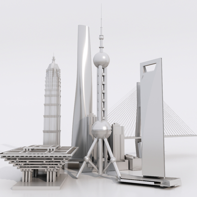 Shanghai Financial Architecture Oriental Pearl Tower