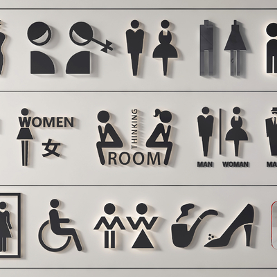 Toilet Signage Signs Office Door Sign