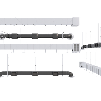 Modern exhaust duct flue