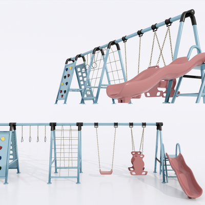 Children's entertainment facilities swing climbing frame