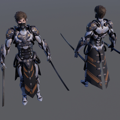 Double Knife Male Guard