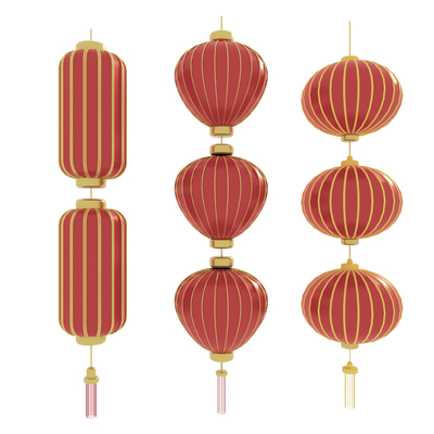 Chinese Red Lantern Spring Festival Decoration