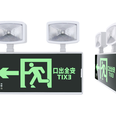 Modern emergency light safety exit sign lighting