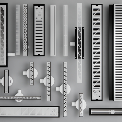 Strip floor drain strip floor drain outlet outlet outlet pipe parts