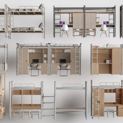 Dormitory high and low bed Dormitory bed