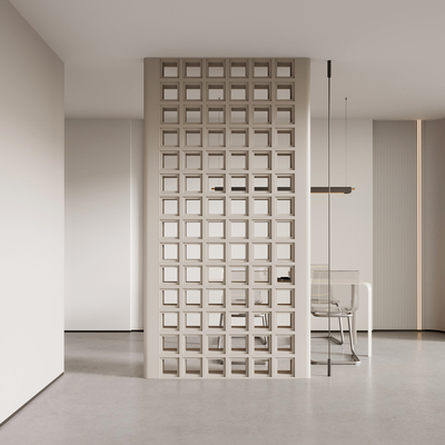 Entrance wall partition