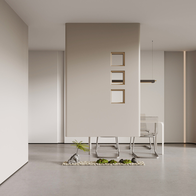 Entrance wall partition