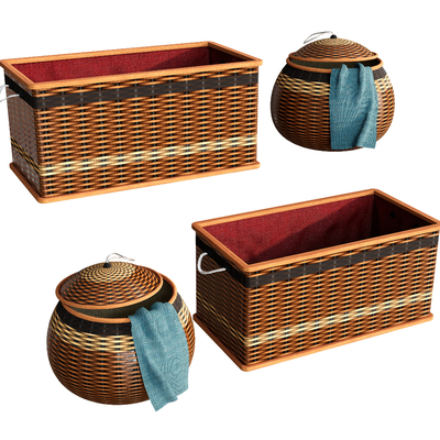 Basket Bamboo Basket Box Fish Frame Fish Basket