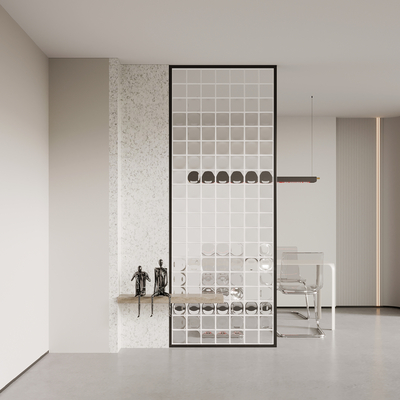 Entrance wall partition