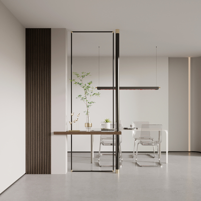 Entrance wall partition