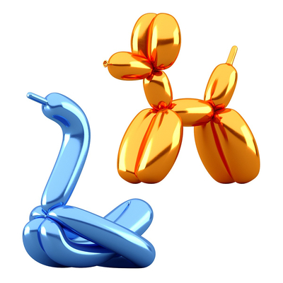 Modern balloon swan balloon dog