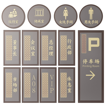 New Chinese-style enterprise signboard signboard guide sign house number