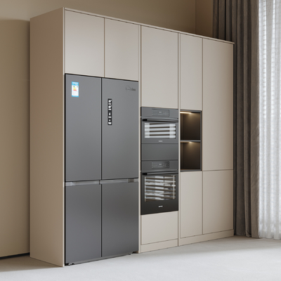 Cabinet built-in refrigerator oven